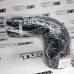 Силиконовый патрубок угол 90 град переход 2"/2,75" (51/70мм) черный